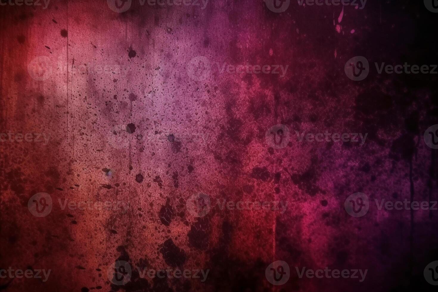 Aged effect overlay. Old film texture. Purple red gradient background with dust scratches. photo