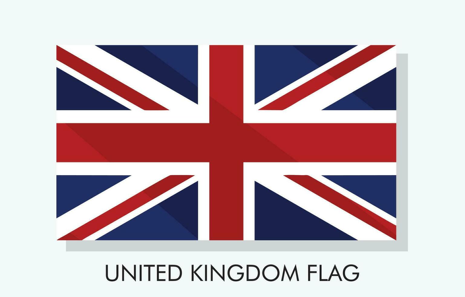 A united kingdom flag with a maple leaf on it and vector illustration of united kingdom flag and Vector Art illustration template banner design