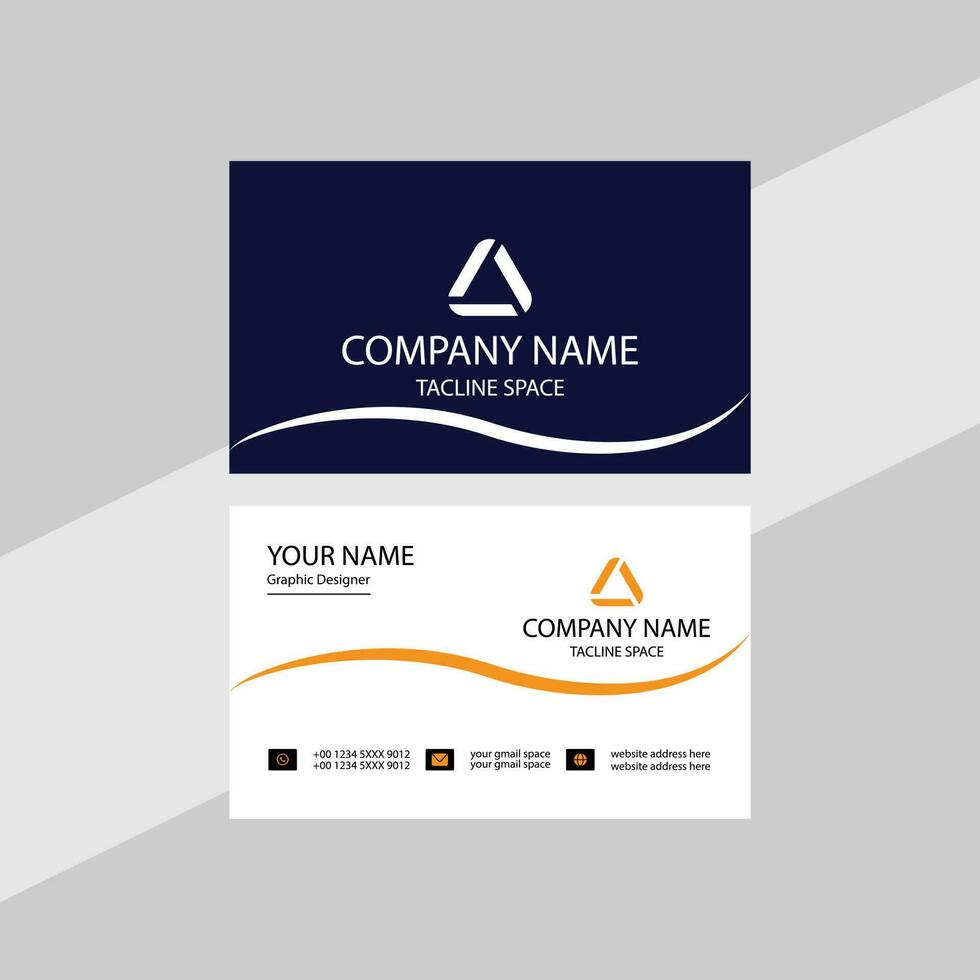 Modern business card design. vector