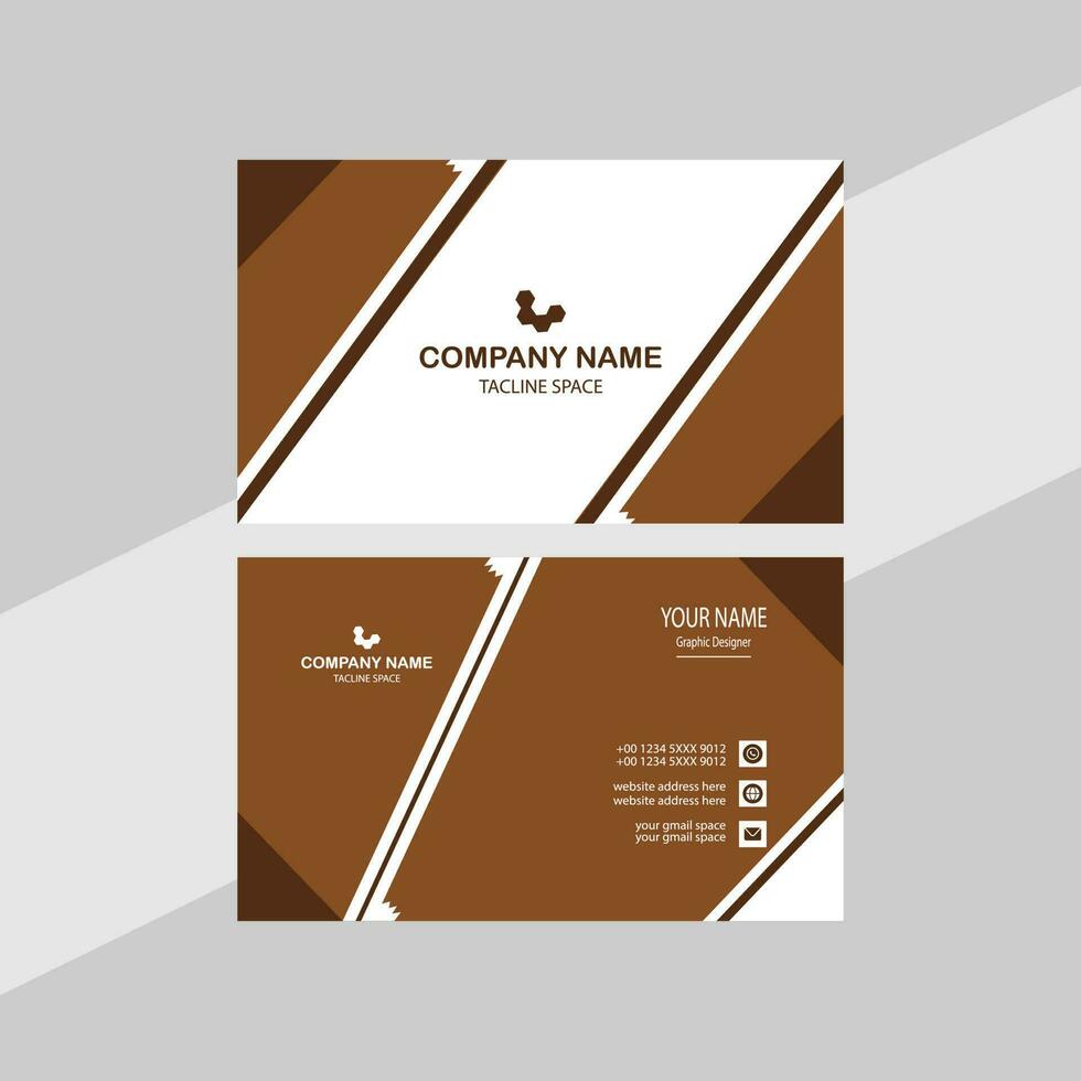 Modern business card design. vector