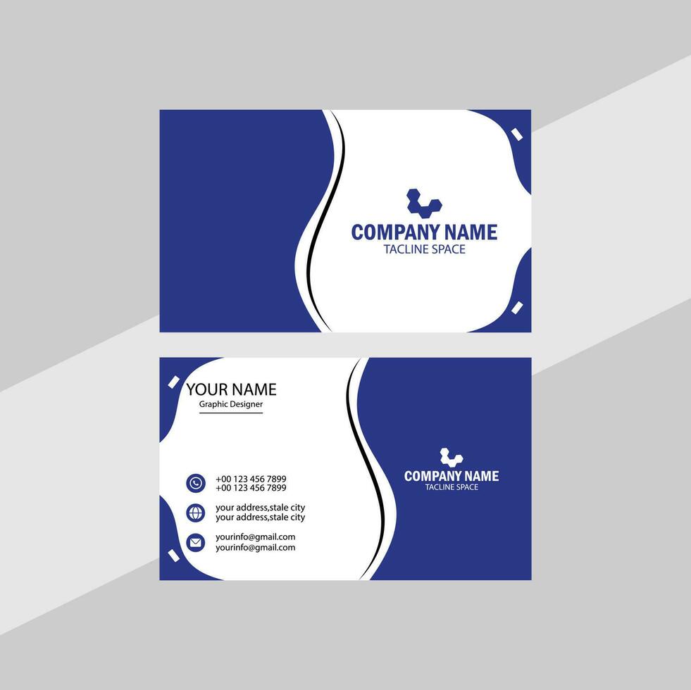 Modern business card design. vector