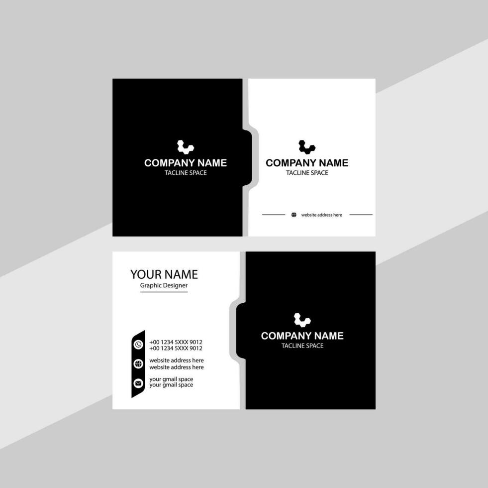 Vector Modern Creative and Clean Business Card Template.