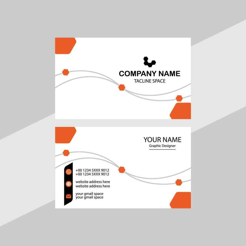 Vector Modern Creative and Clean Business Card Template.