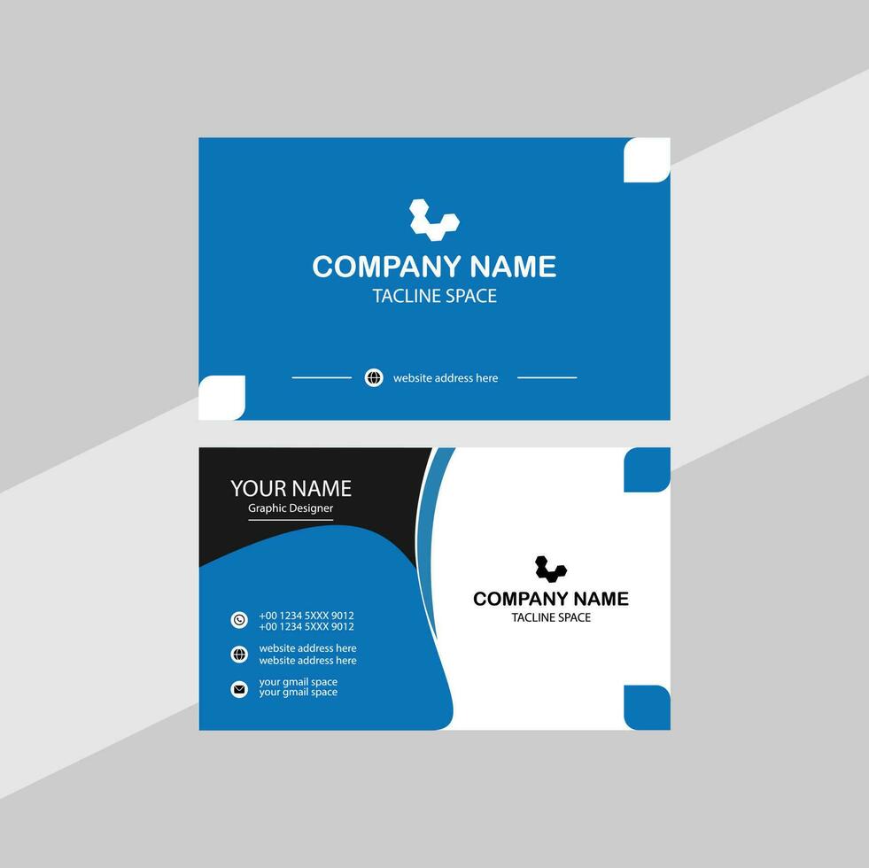 Vector Modern Creative and Clean Business Card Template.