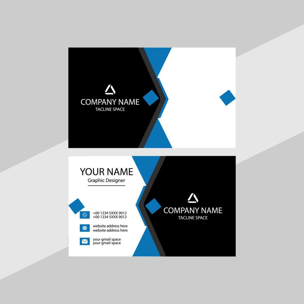 Modern business card design. vector