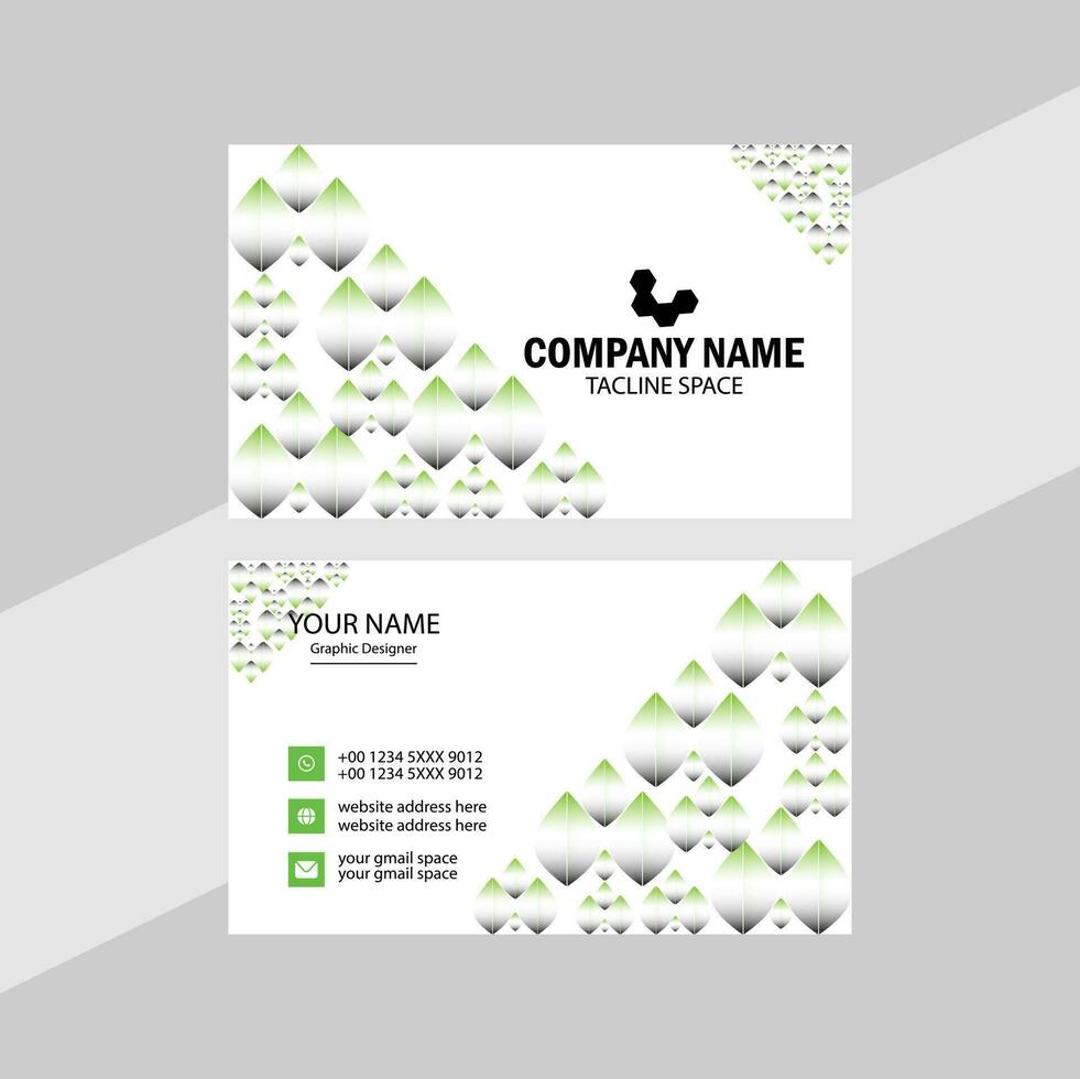 Modern business card design. vector