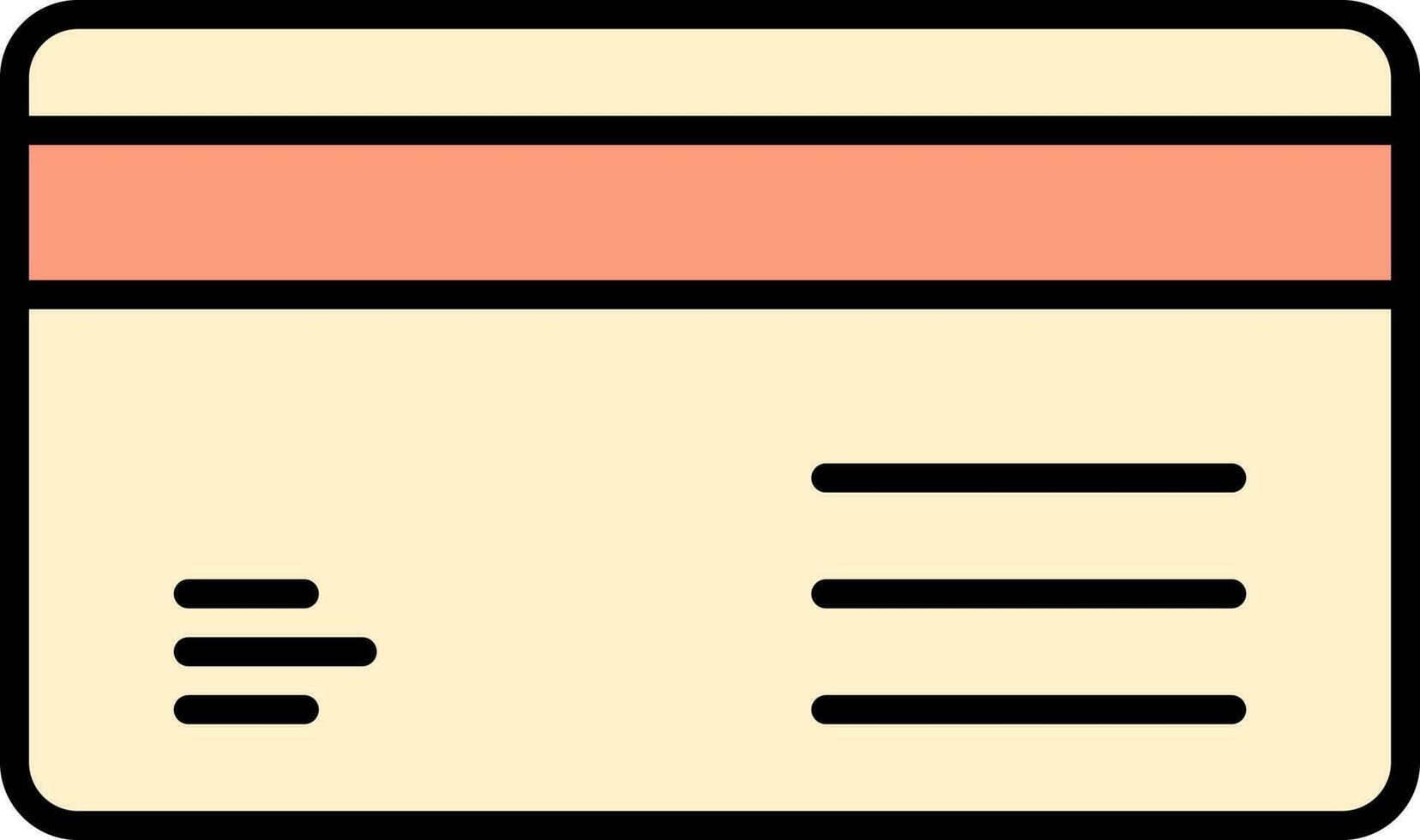 Yellow And Orange Digital Card Icon In Flat Style. vector