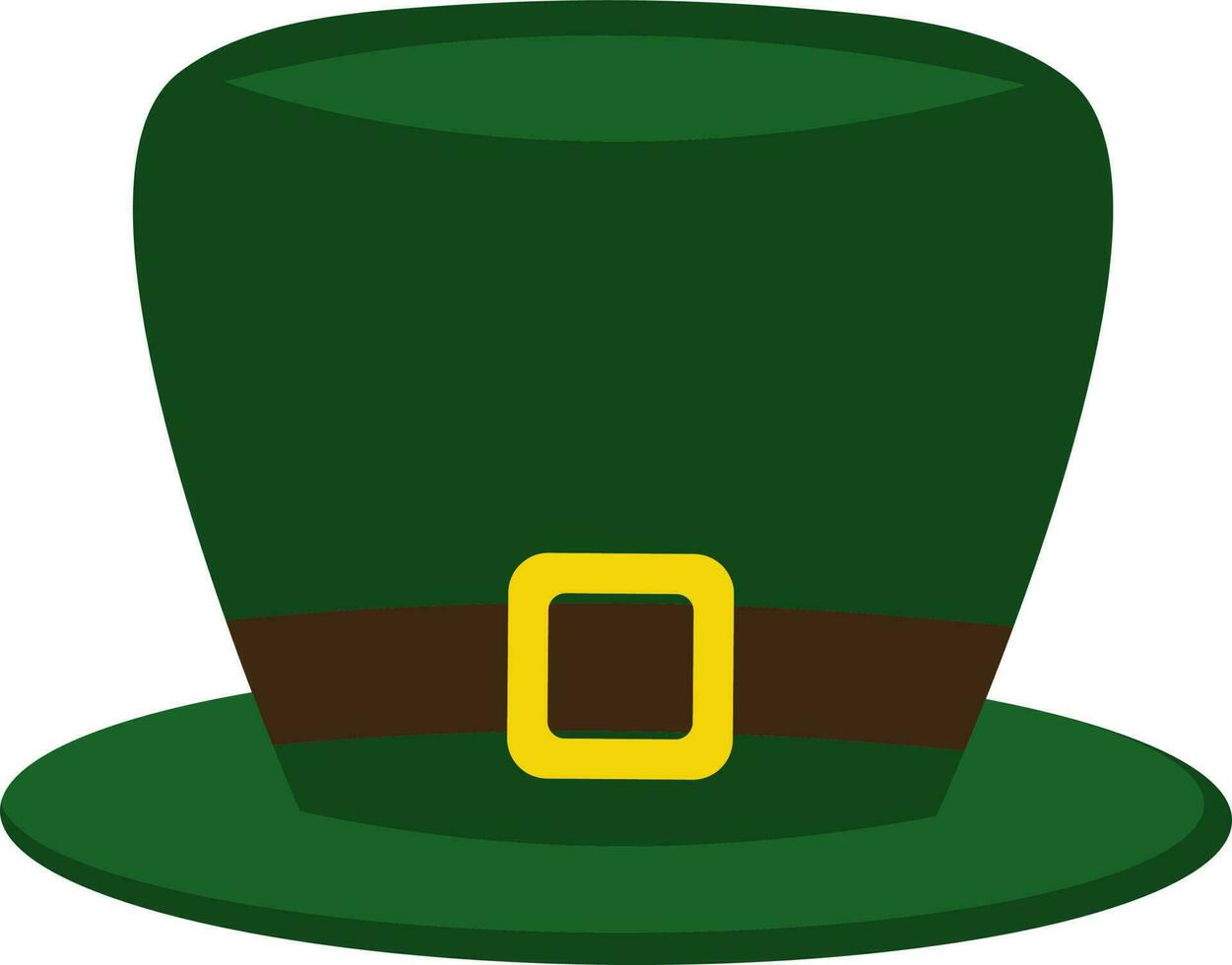 Isolated Leprechaun Hat Icon In Flat Style. vector