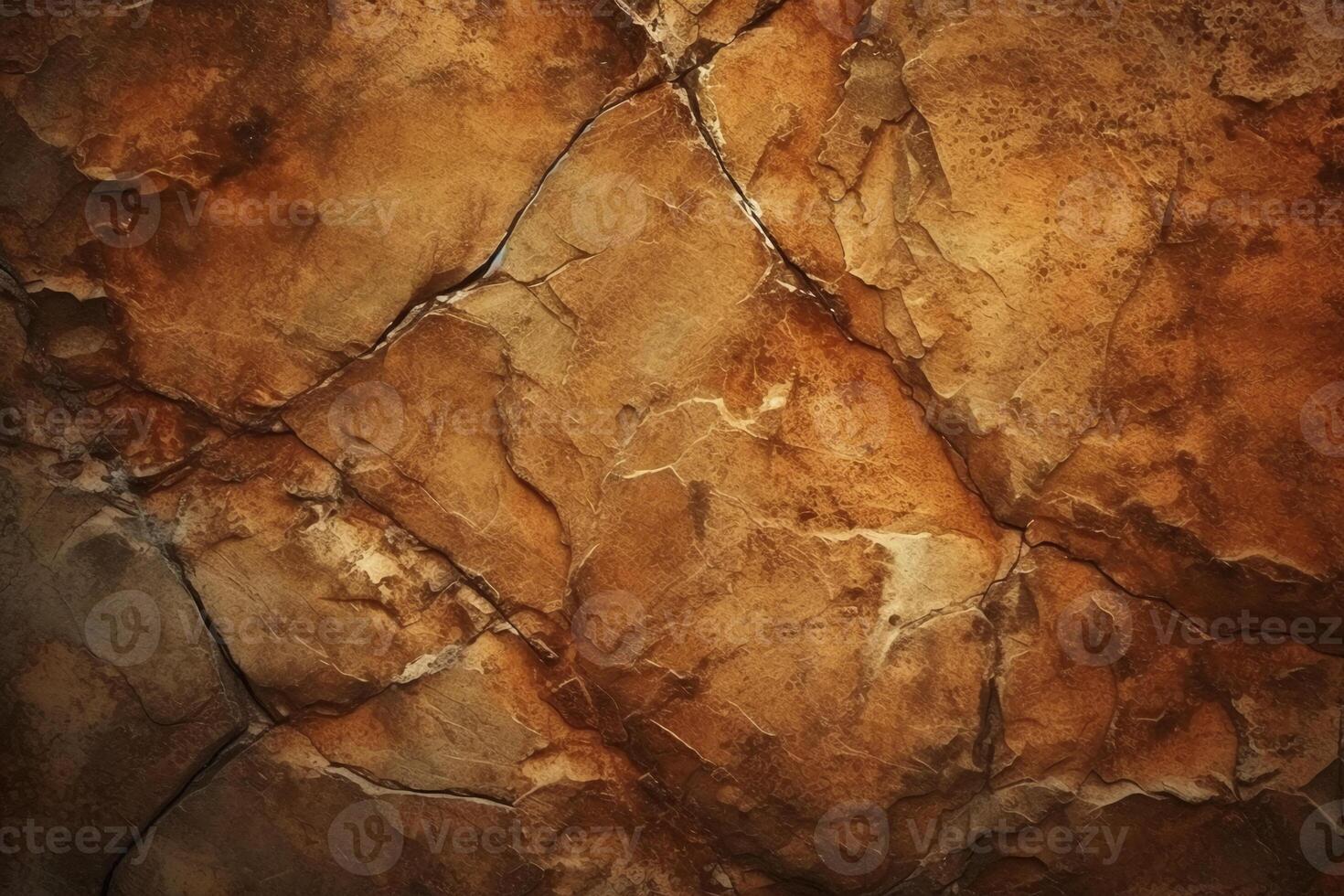 Rock abstract warm dark brown wall background. photo
