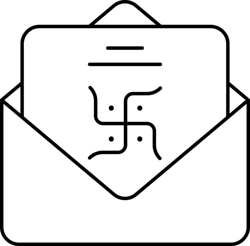 Isolated Diwali Greeting Card With Swastika Symbol Or Icon. 24196248 ...