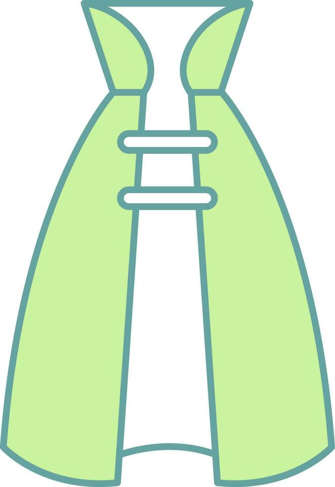 Illustration of Cape Icon in Flat Style. vector