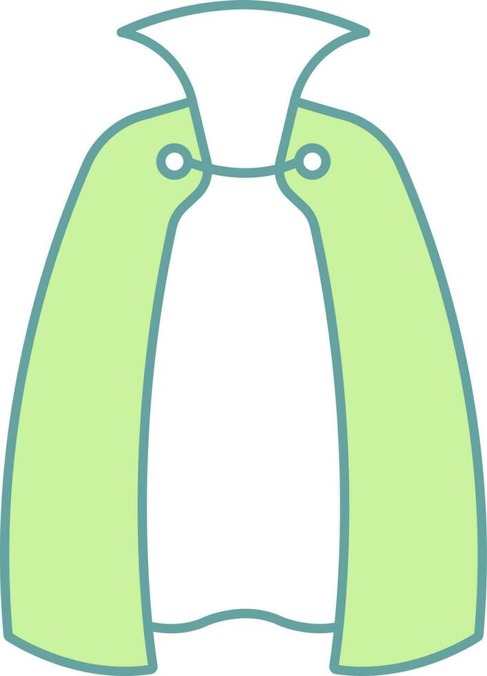Vector Illustration of Cape or Cloak Icon in Flat Style.
