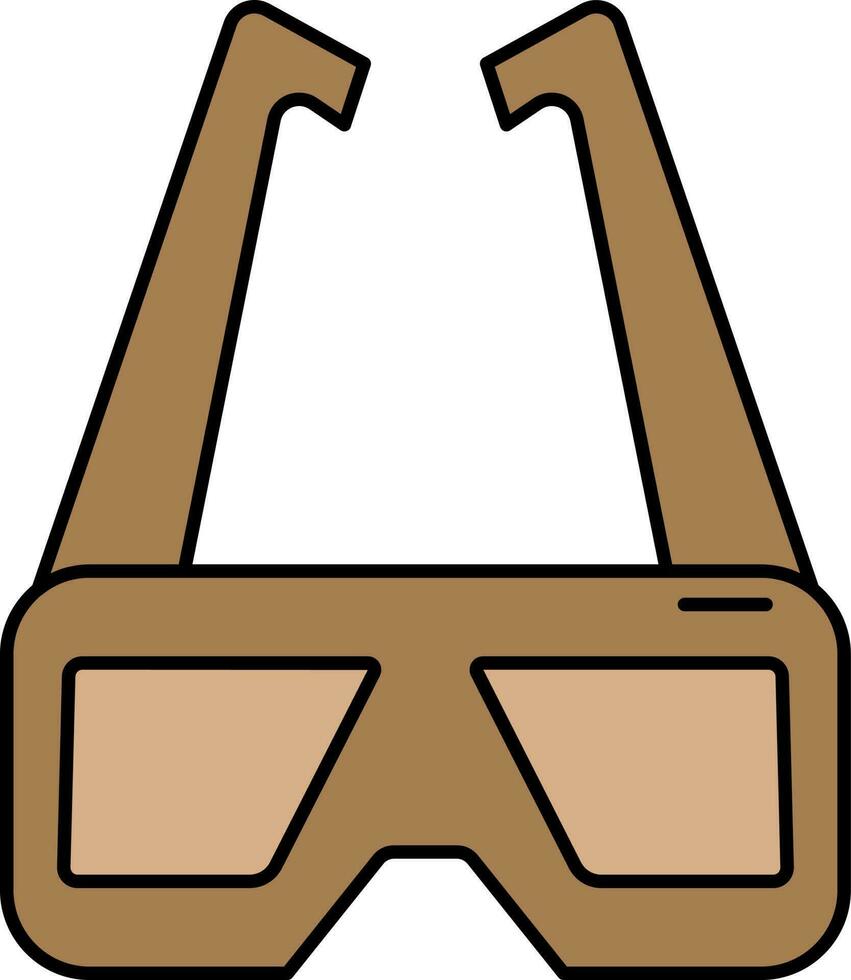 Safety Goggles Icon In Brown Color. 24196638 Vector Art at Vecteezy