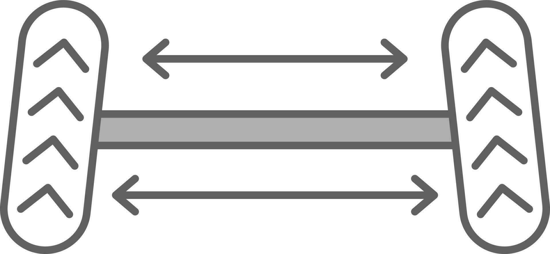 Wheel Alignment Icon In White And Gray Color. vector