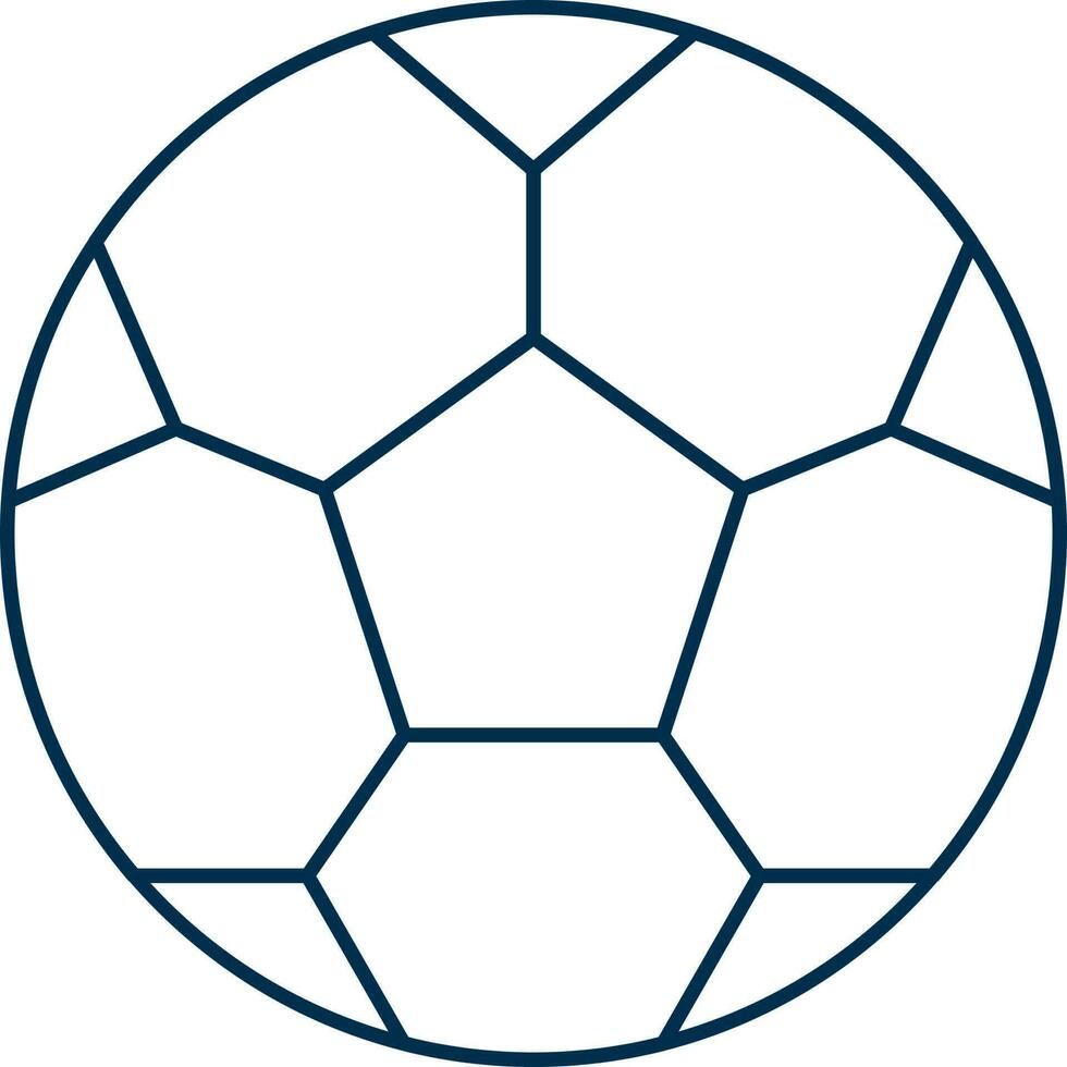 Isolated Football Icon in Line Art vector