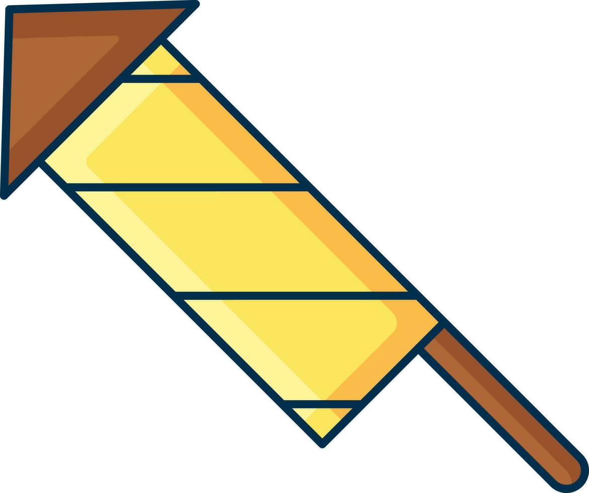 Illustration of Fireworks Rocket Icon in Flat Style. vector