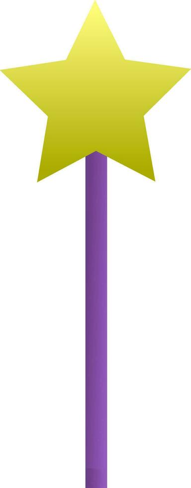 Magic Wand Icon In Green And Purple Color. vector