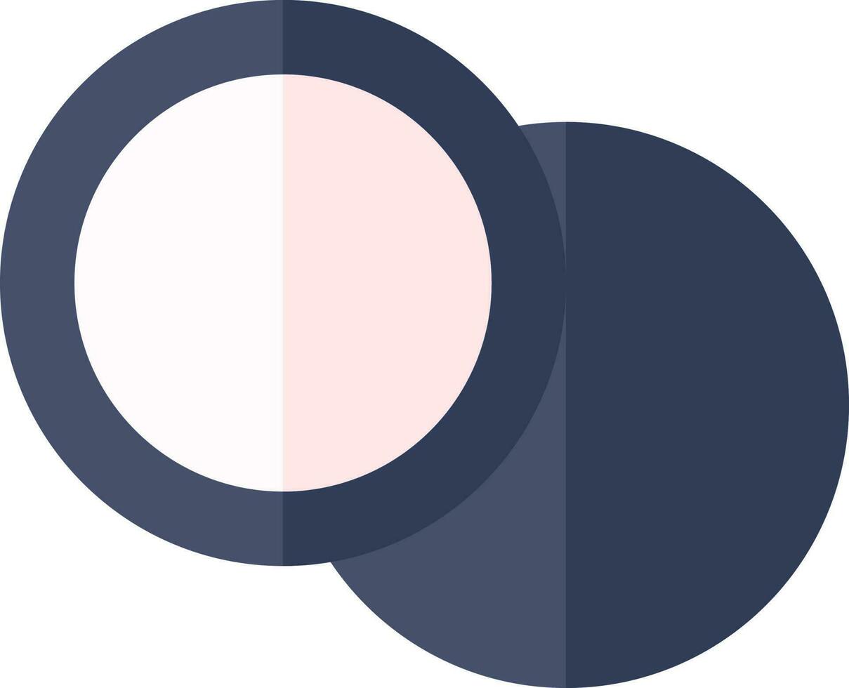 Token Or Chip Icon In Blue And Pink Color. vector