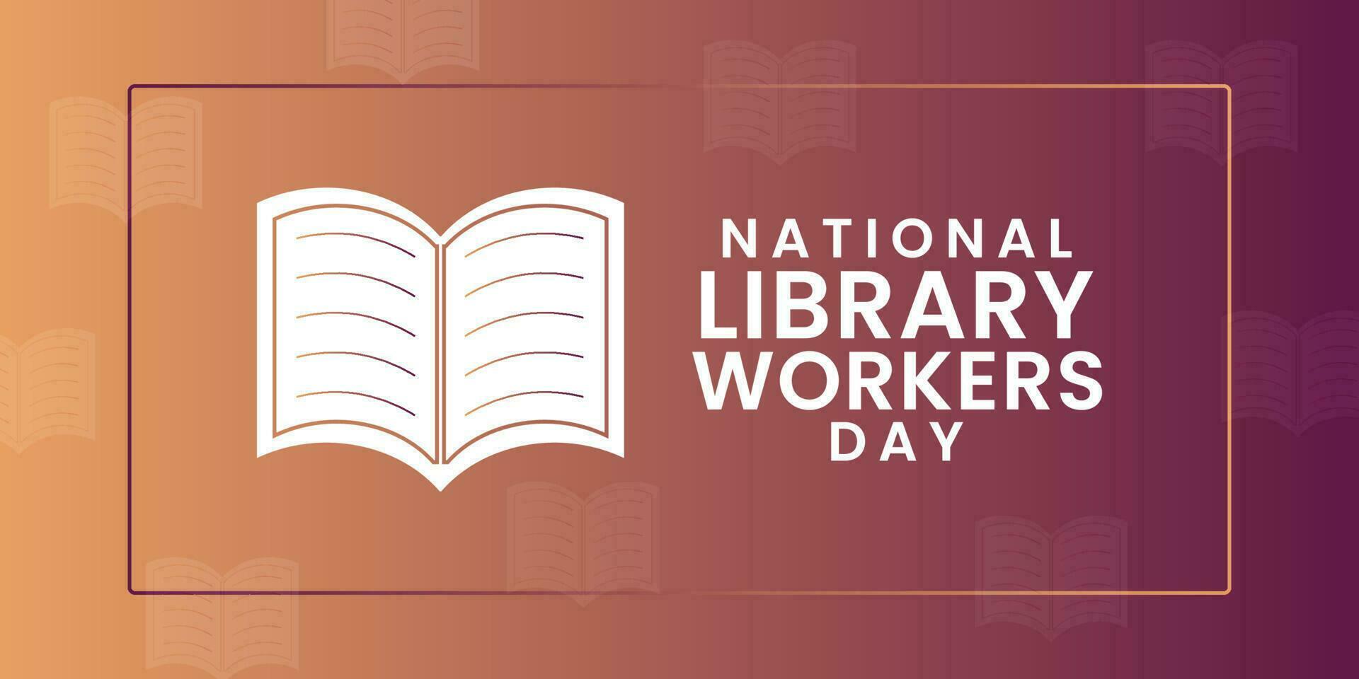 National Library Workers Day. N National Holiday concept. Template for background, banner, card, poster with text inscription. Vector illustration.