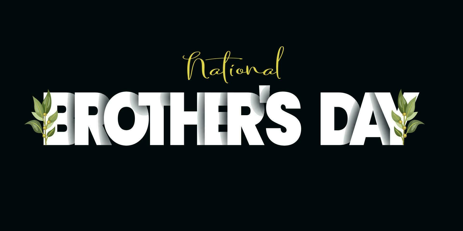 National Brother's Day typography vector illustration. Brother's Day Poster, May 24. National Brother's Day creative.