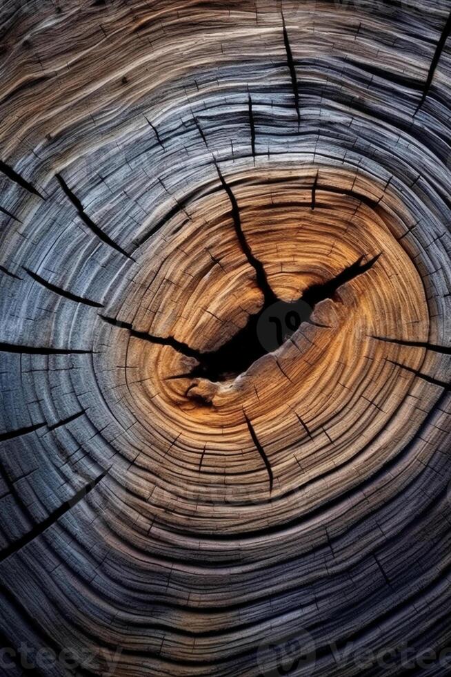 Wood texture, macro, photography, overhead camera angle. photo