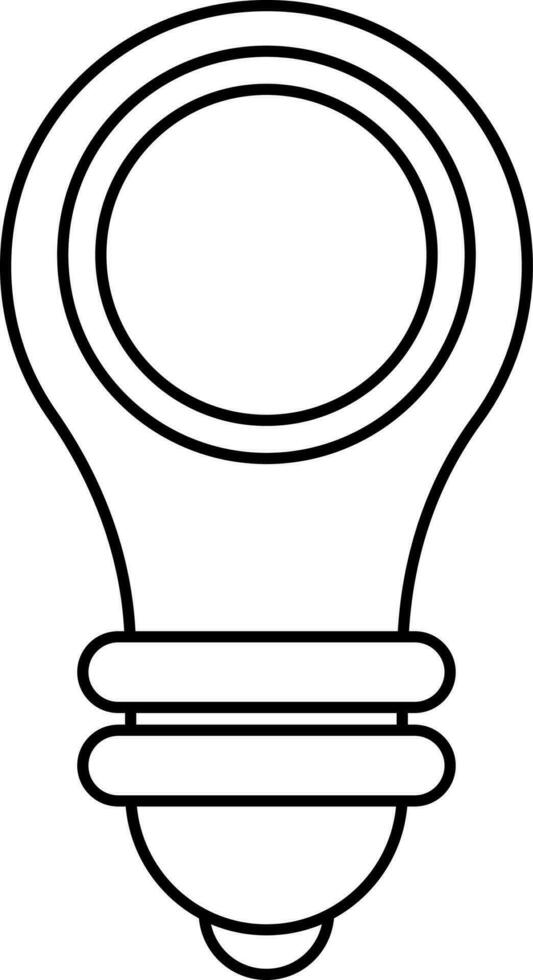 Isolated Financial Bulb Icon In Outline Style. vector