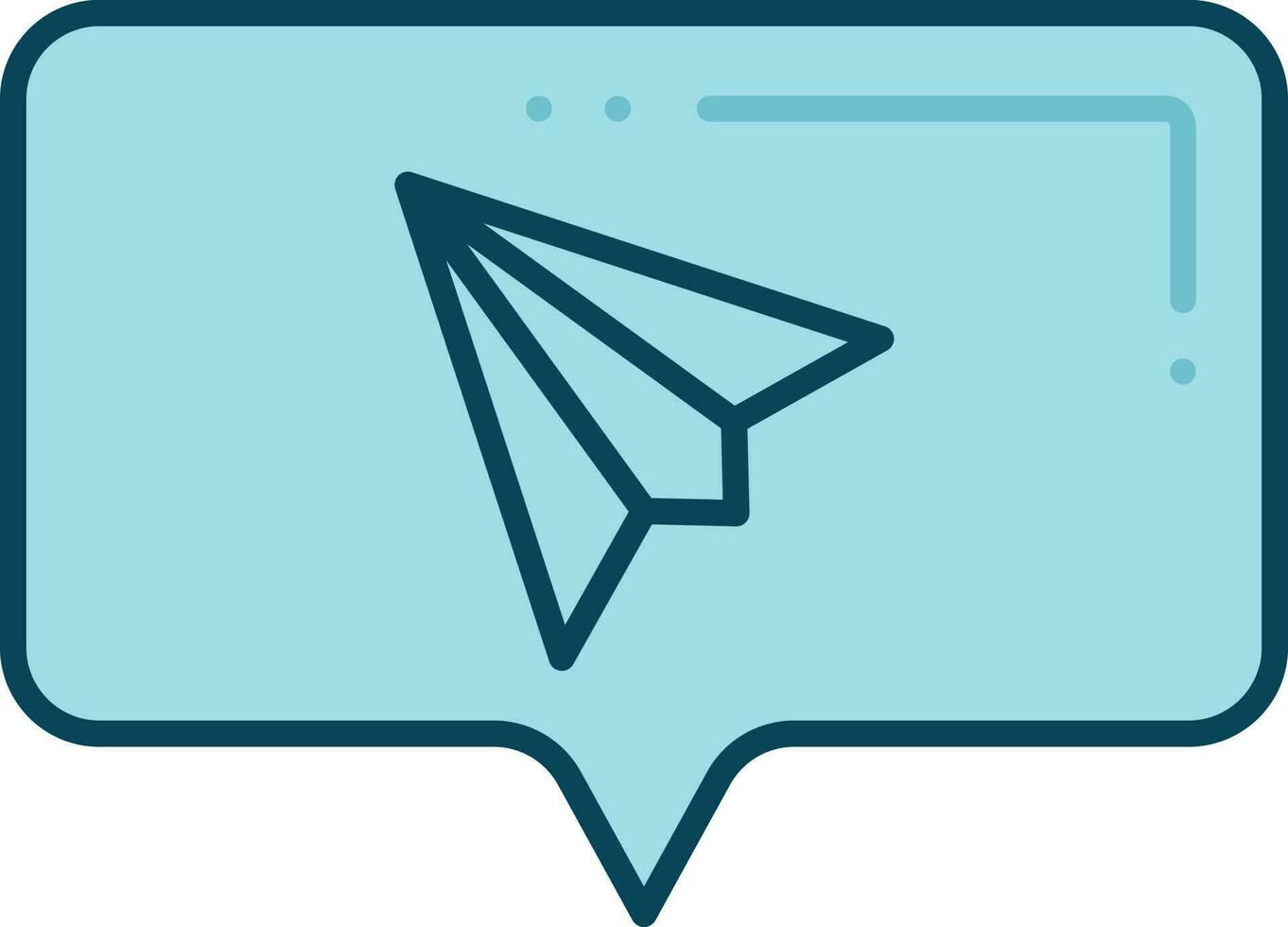 Message Send Icon In Blue Color. 24197479 Vector Art at Vecteezy