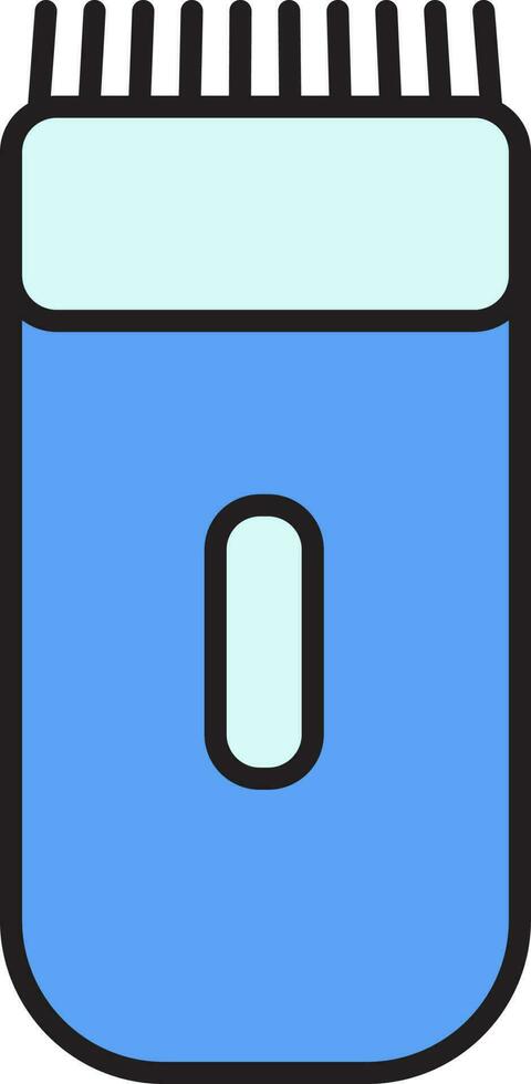 Isolated Trimmer Icon In Blue Color. vector