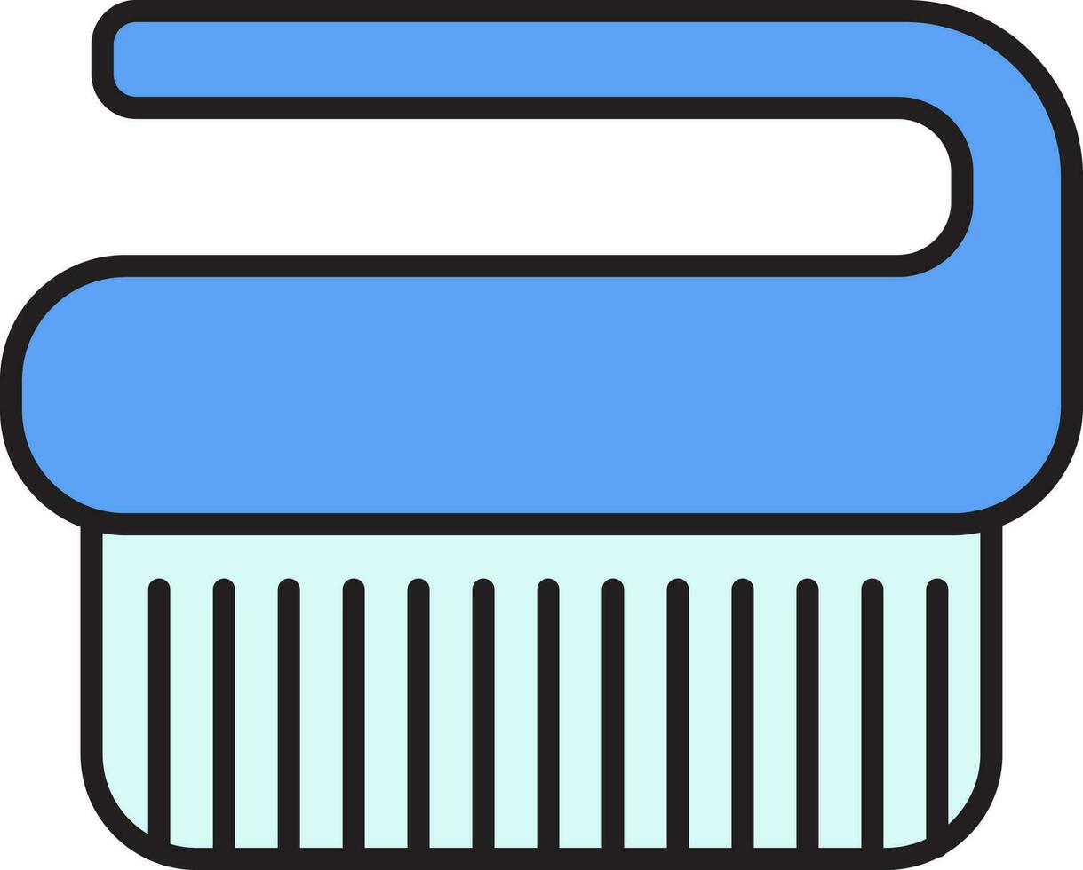 limpieza cepillo icono en azul color. vector