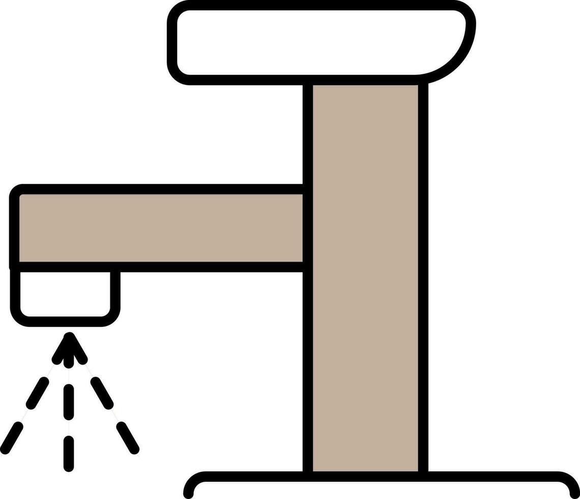 Open Tap Or Faucet Icon In Grey And White Color. vector