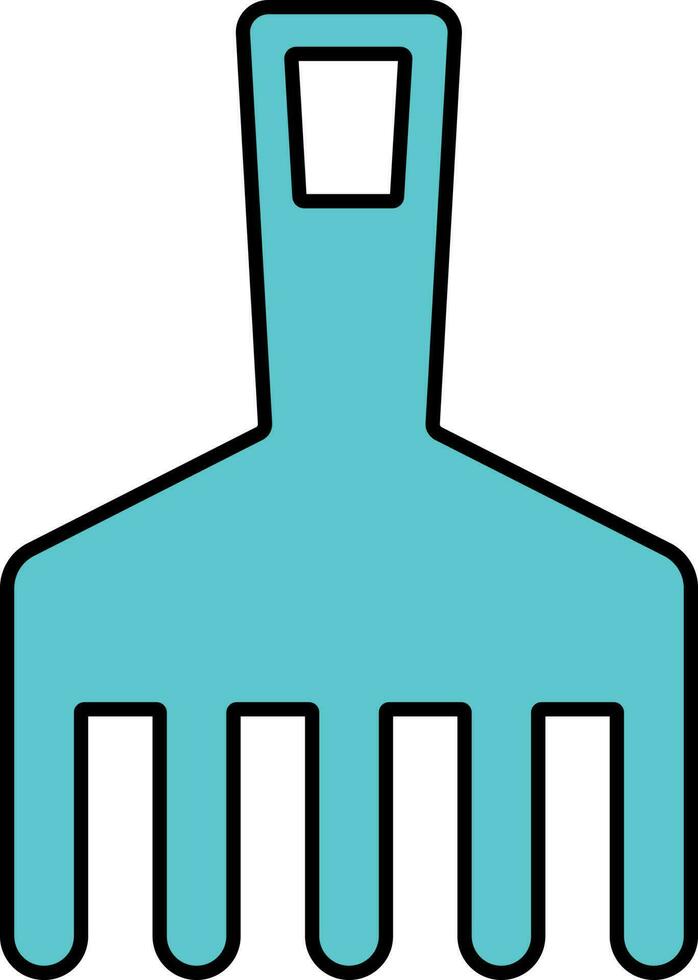 Isolated and Vector Illustration Afro Pick Icon in Flat Style.