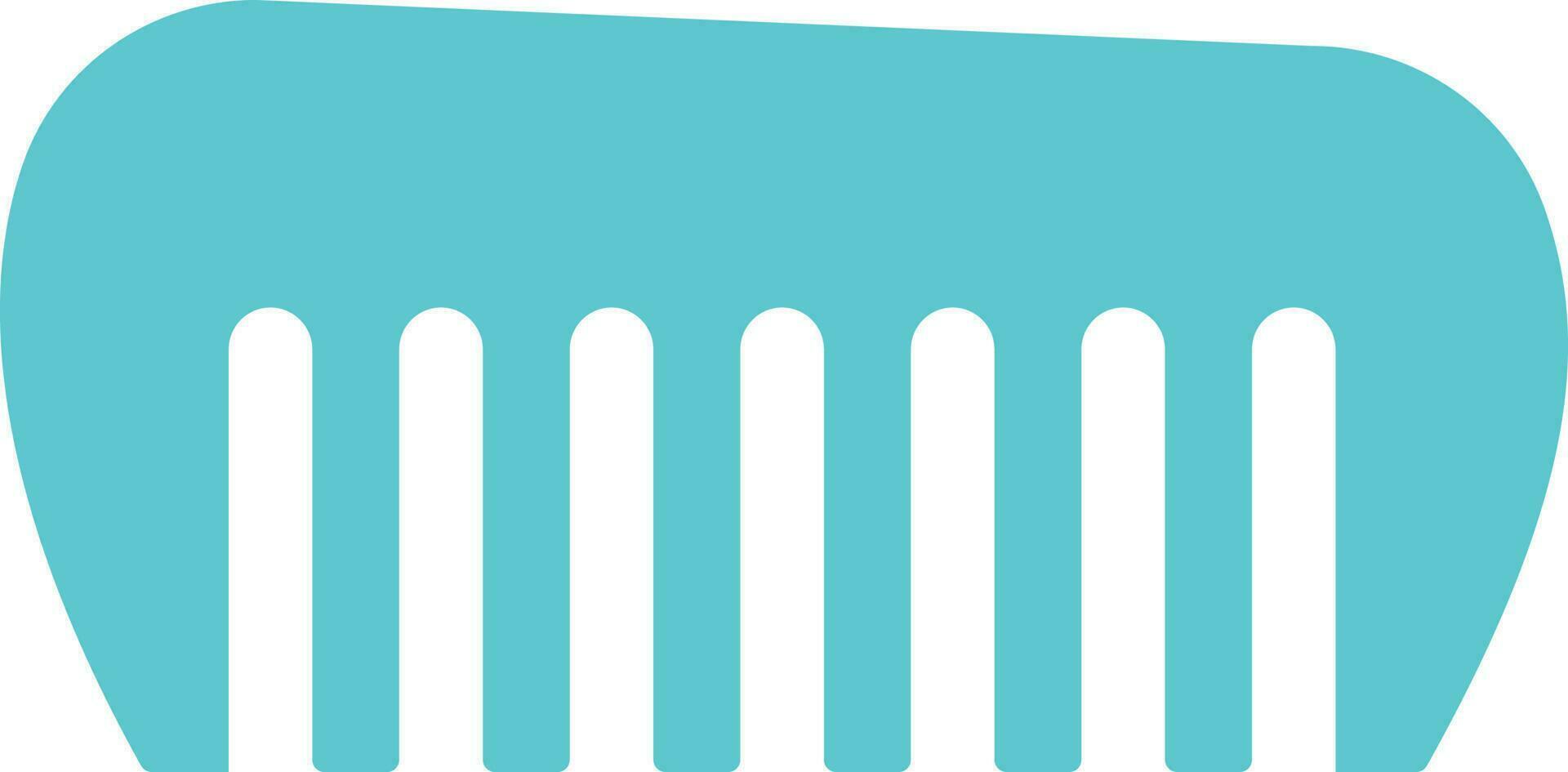 Hair Comb Vector Illustration of Flat Style.