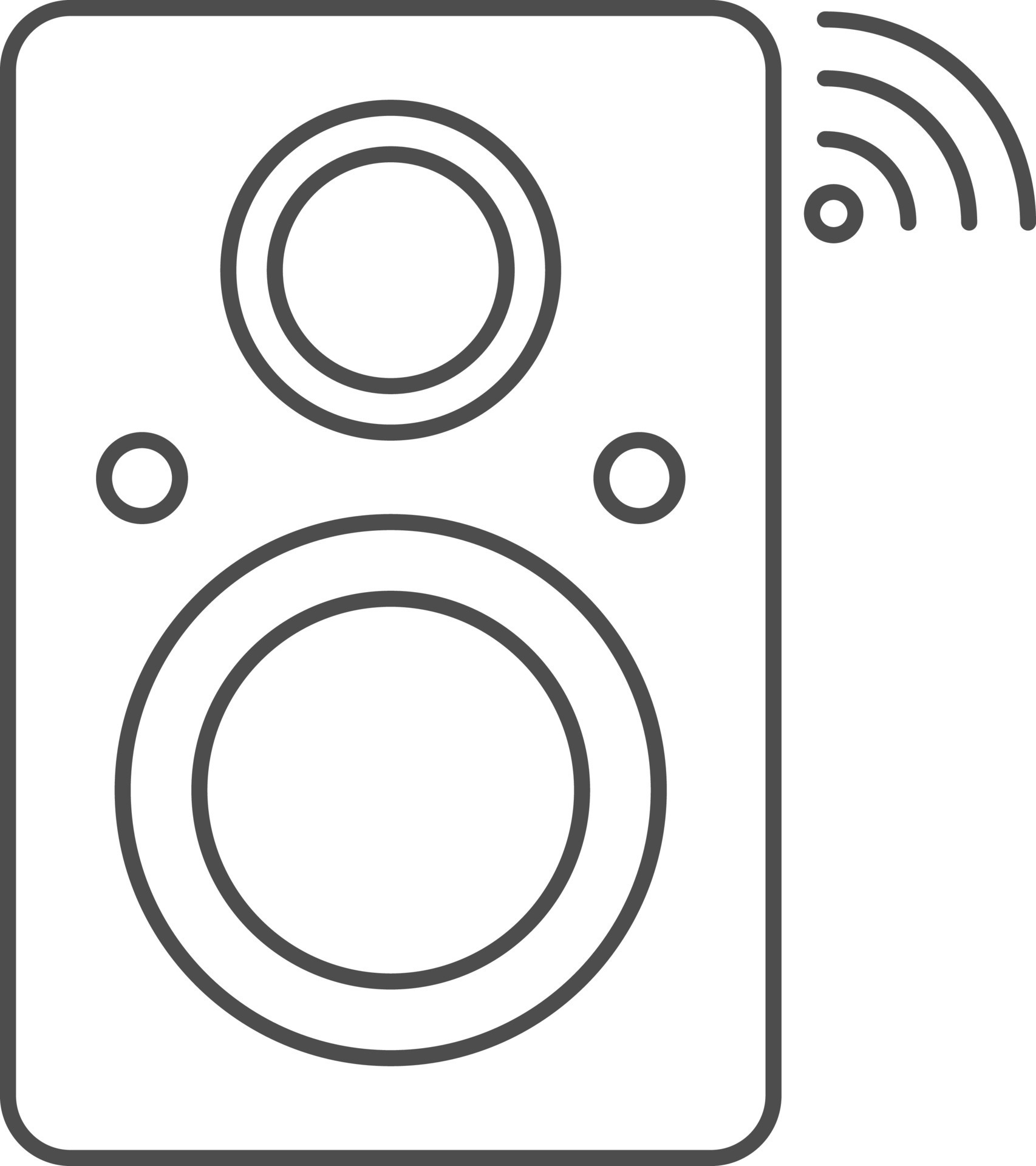 Speaker Icon In Black Line Art. 24198121 Vector Art at Vecteezy