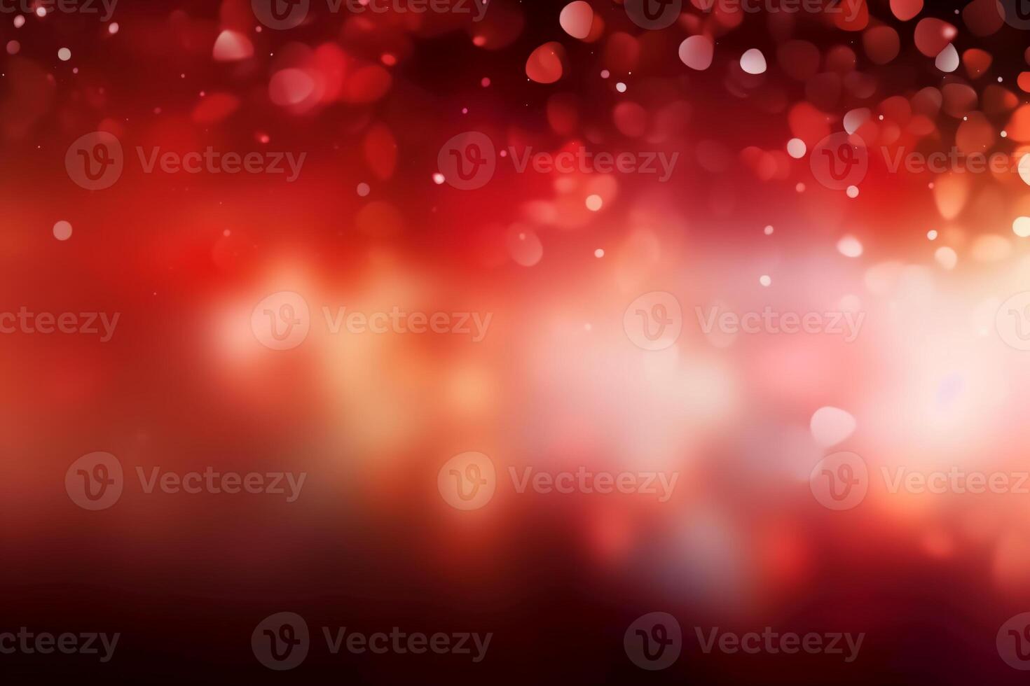 A blurred white light, red light abstract background with bokeh glow, Illustration. photo