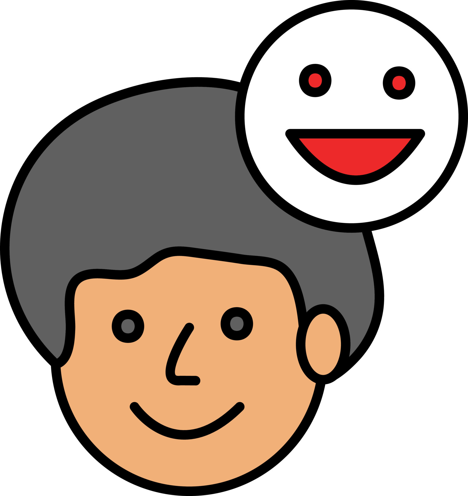 Happy Mind Colorful Icon Or Symbol. 24198186 Vector Art at Vecteezy