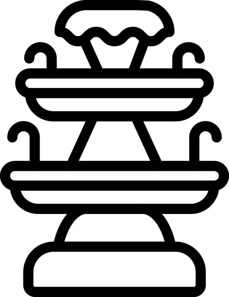 Isolated Vector Illustration of Fountain icon in Line Art.