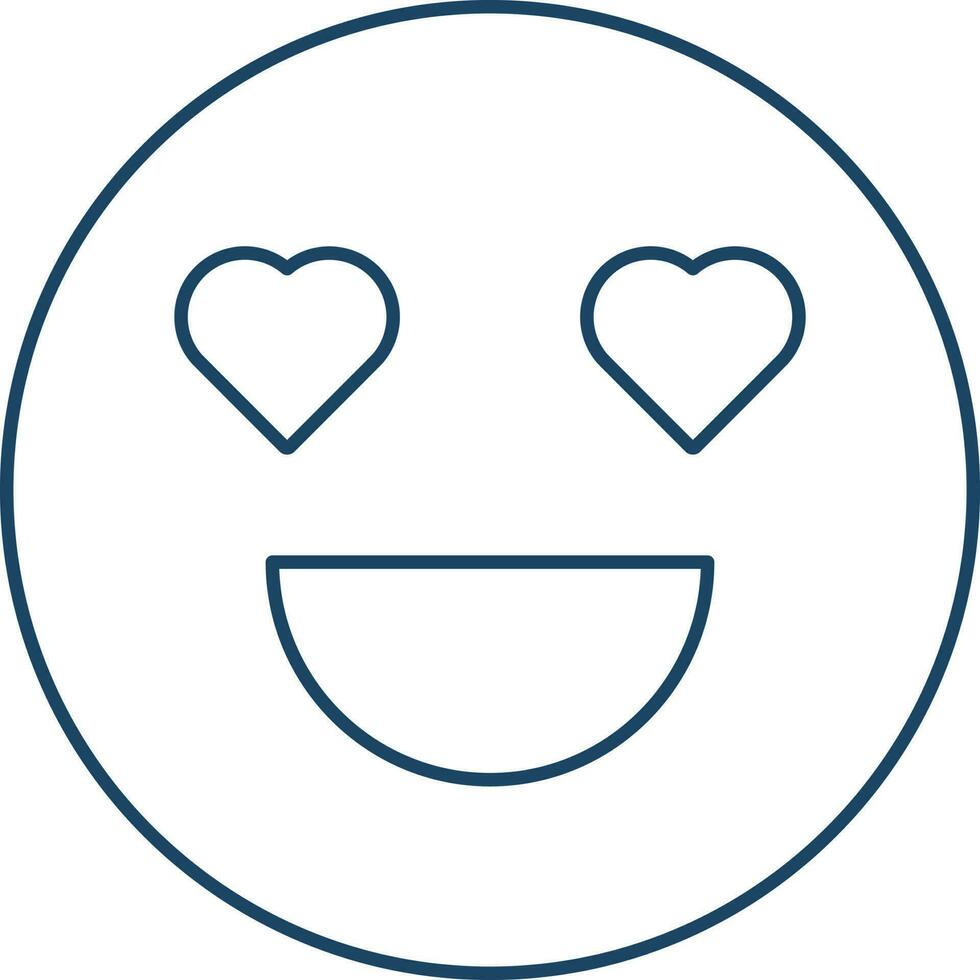 Isolated Lineal Emoji Face Icon. vector