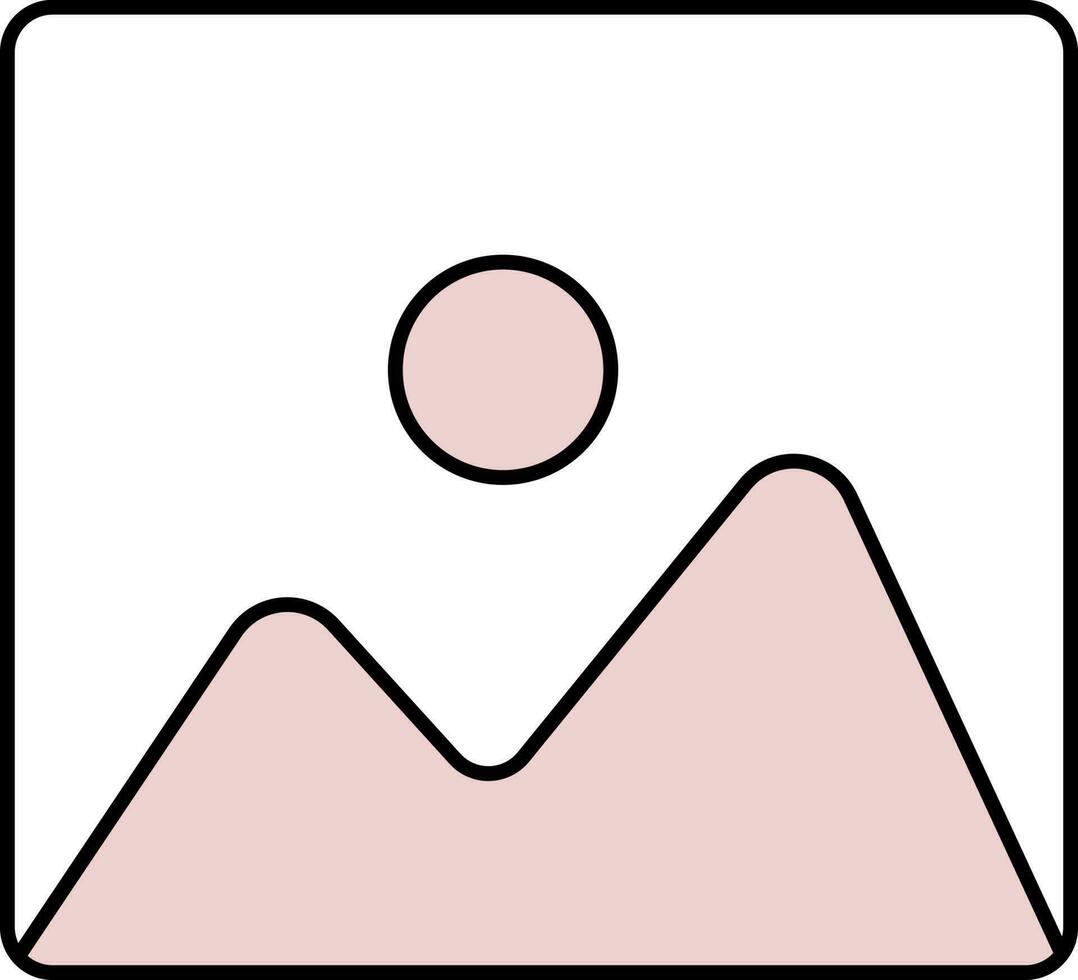 Isolated Gallery Icon In Pink And White Color. 24198631 Vector Art at