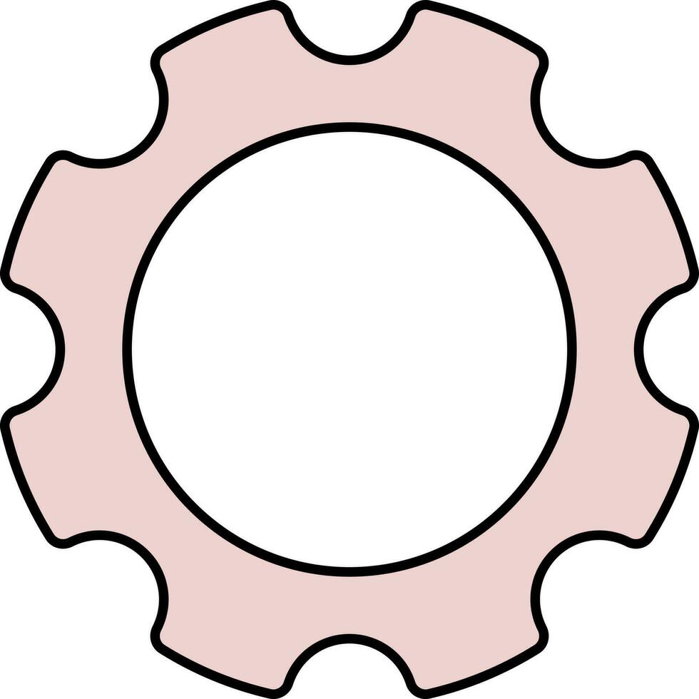 Setting Or Setup Icon In Pink And White Color. vector