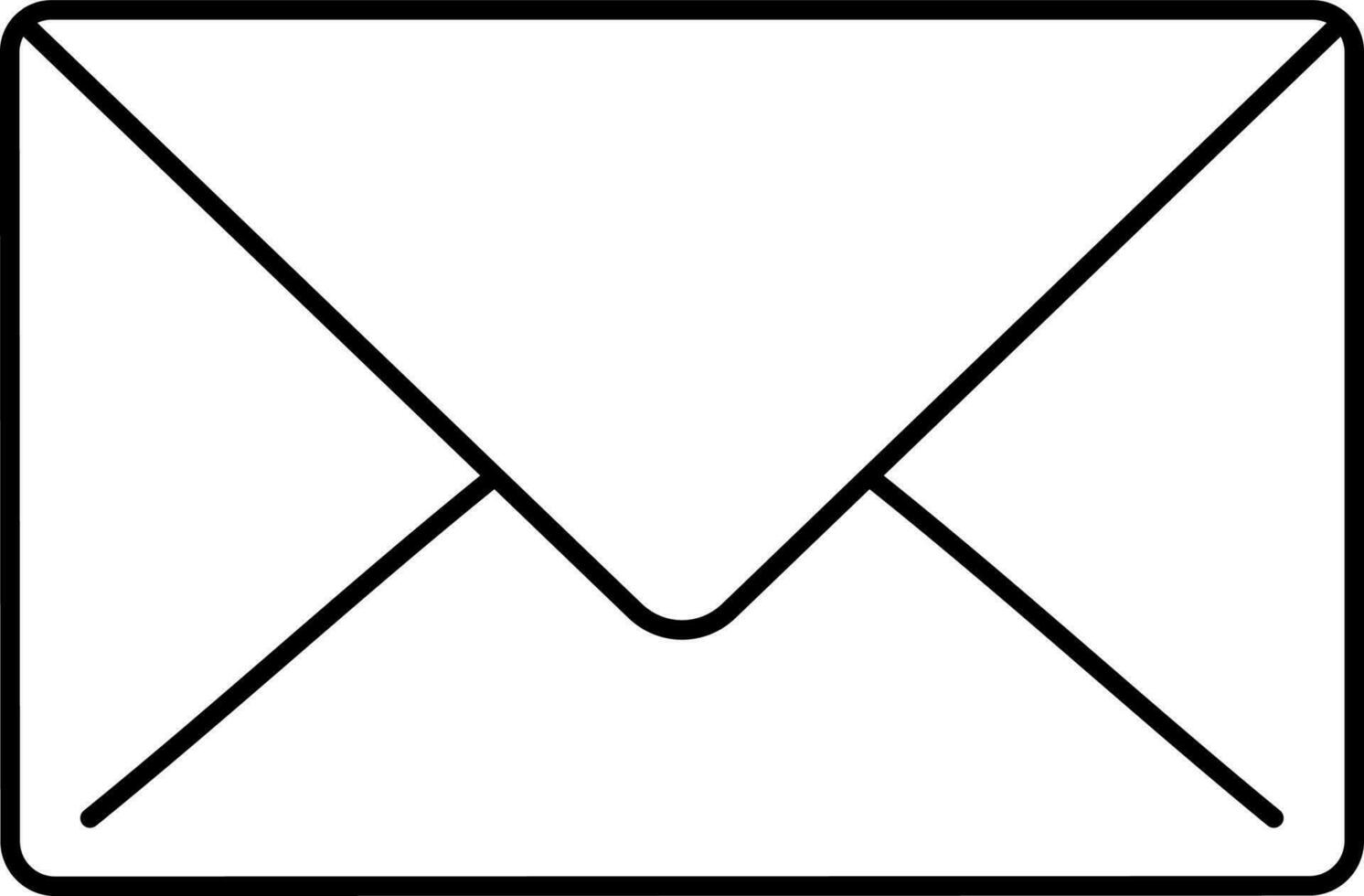 Isolated Envelope Icon Or Symbol In Linear Style. vector
