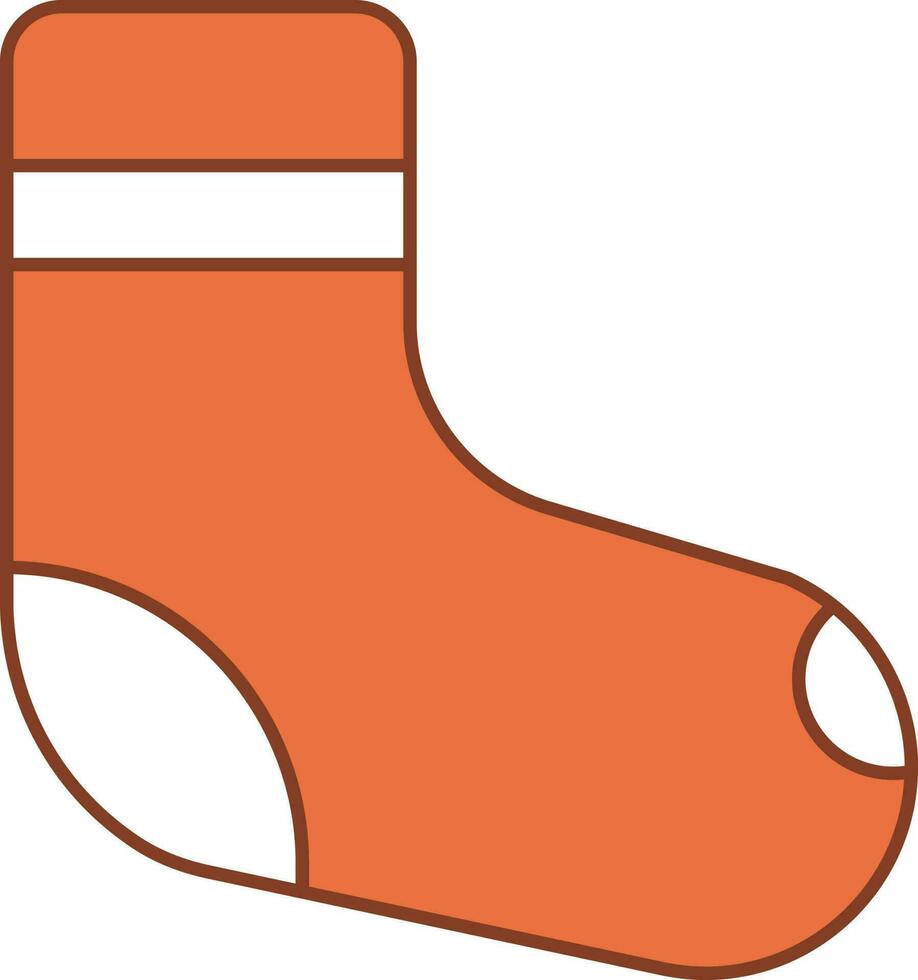 Socks Icon In Orange And White Color. 24198827 Vector Art at Vecteezy