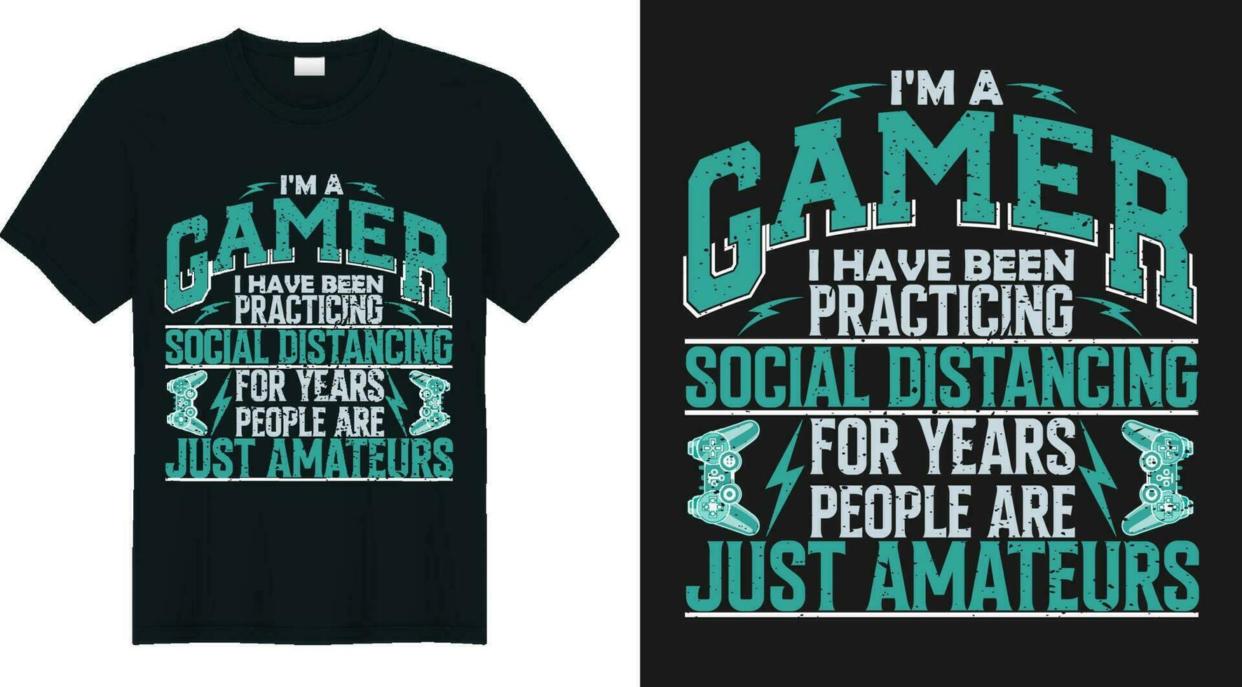 I'm a Gamer Video Game T Shirt Design vector