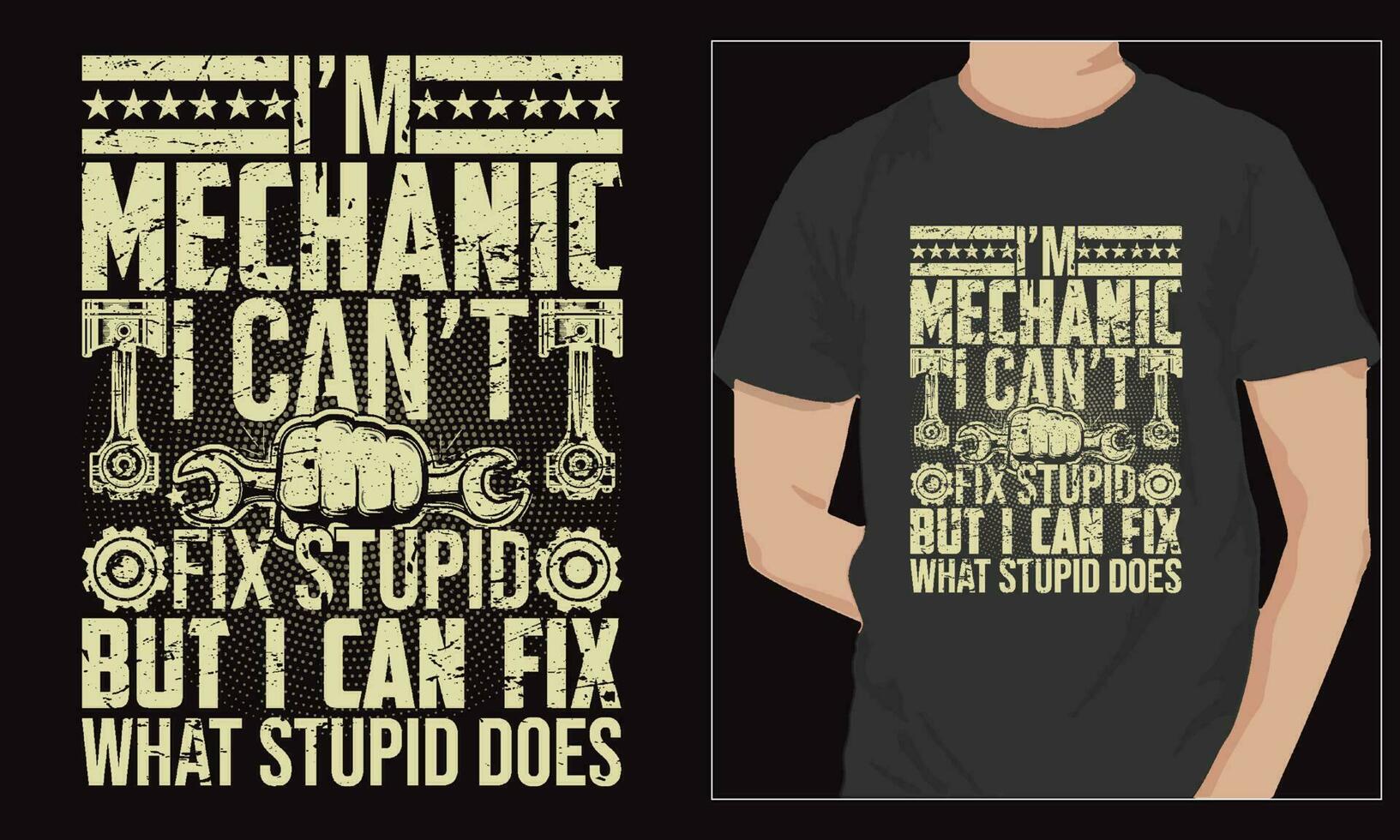 Mechanic T-shirt Design, custom mechanic t shirt design, mechanics for t-shirt design vector