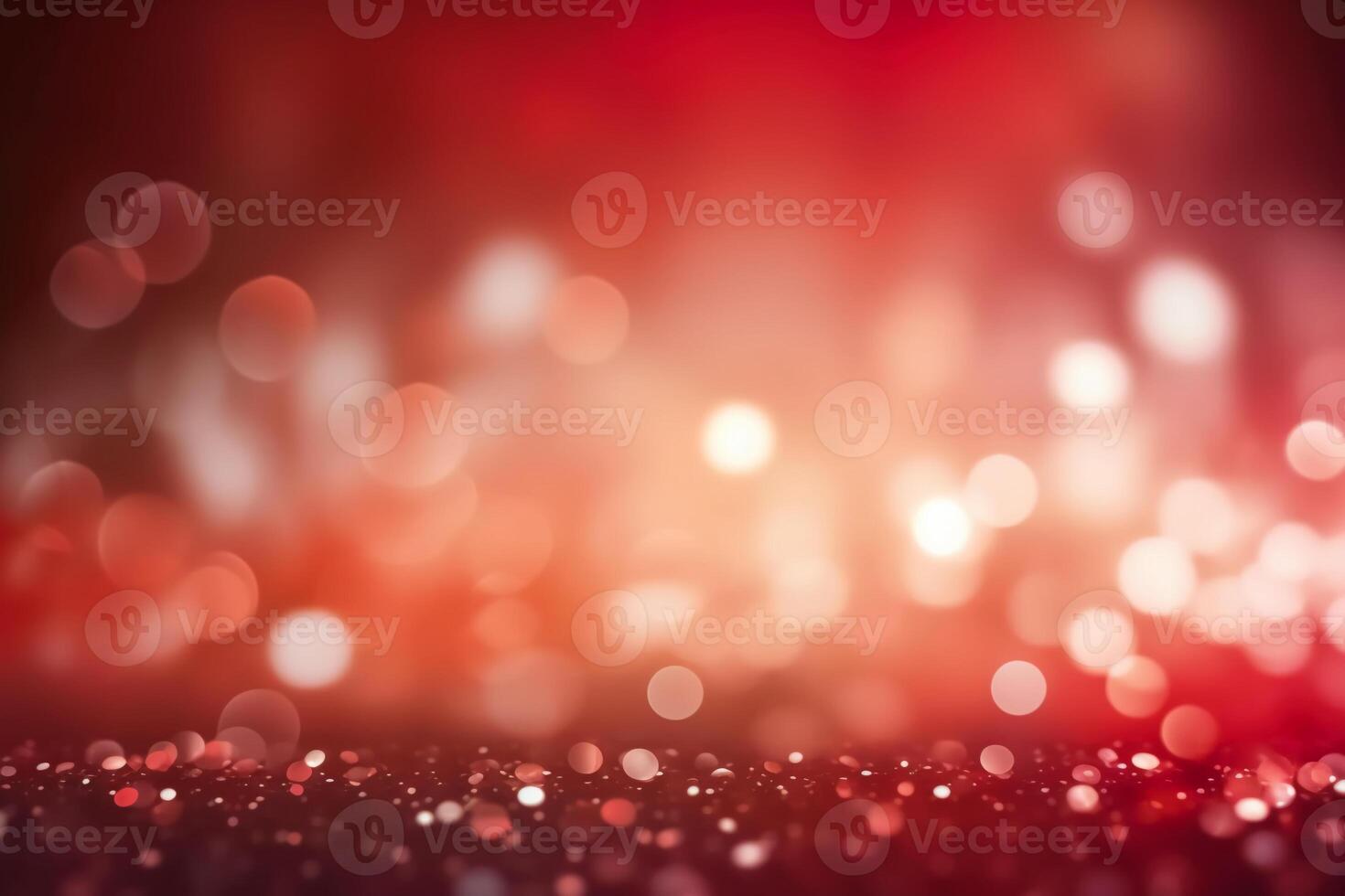 A blurred white light, red light abstract background with bokeh glow, Illustration. photo