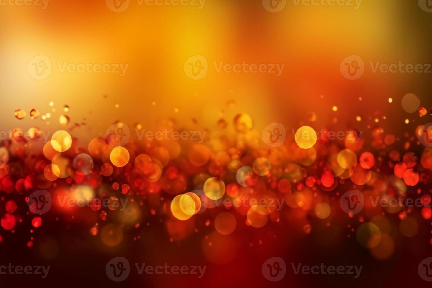 A blurred yellow light, red light abstract background with bokeh glow, Illustration. photo