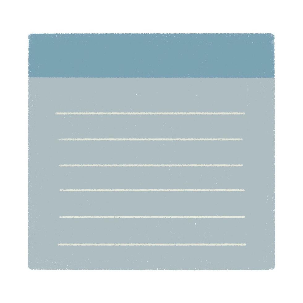 Cute paper stickers for notes. Rough, sloppy texture. Digital Bullet Journal. vector