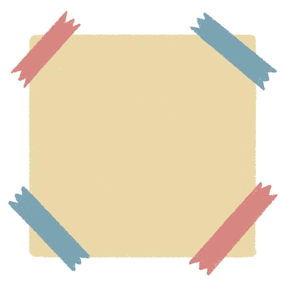 Cute paper stickers for notes. Rough, sloppy texture. Digital Bullet Journal. vector
