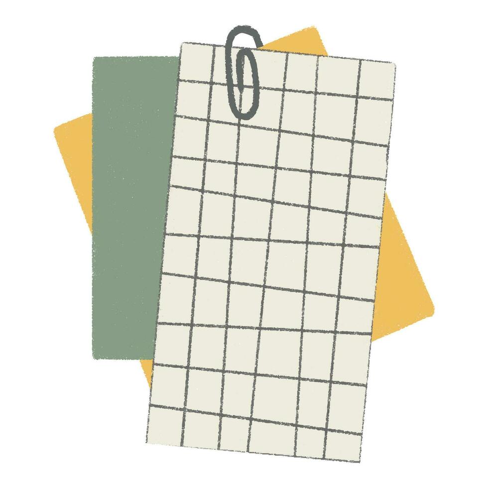 Cute paper stickers for notes. Rough, sloppy texture. Digital Bullet Journal. vector