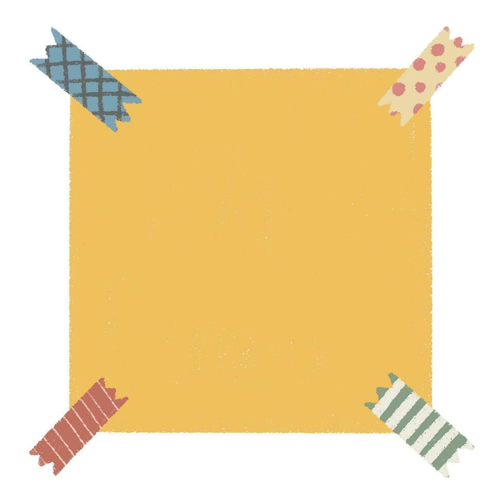 Cute paper stickers for notes. Rough, sloppy texture. Digital Bullet Journal. vector