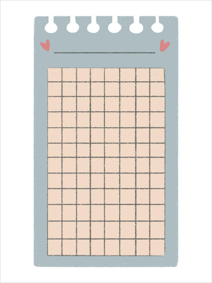 Cute paper stickers for notes. Rough, sloppy texture. Digital Bullet Journal. vector